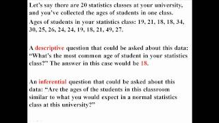 The Basics Descriptive and Inferential Statistics [upl. by Eniarrol]