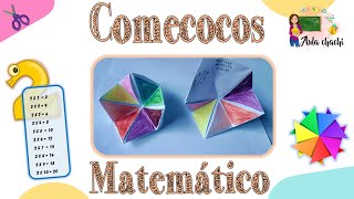 Comecocos Matemático  Aula chachi  Manualidades para aprender las tablas de multiplicar [upl. by Latoya722]