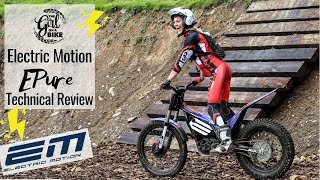 Technical Review Electric Motion EPure – the ultimate electric trials bike at Inch Perfect Trials [upl. by Aisila]