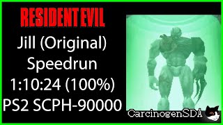 Resident Evil Directors Cut PS1  Jill Original Speedrun 11024 100 [upl. by Thatcher]