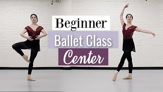 Beginner Ballet Class Center  At Home Workout  Kathryn Morgan [upl. by Gerbold]