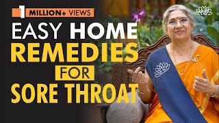 Yogic Home Remedies for Sore Throat  Dr Hansaji Yogendra [upl. by Neliak165]