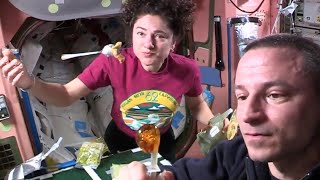 Space makes eating a lot more fun Astronauts explain food prep [upl. by Dredi]