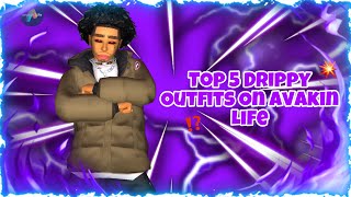 Top 5 Drippy Male Outfits Avakin Life Part 3 🥶 [upl. by Euginimod856]