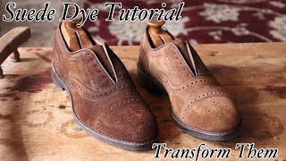 HOW TO DYE SUEDE SHOES DIY TUTORIAL amp 3 HELPFUL TIPS TO HELP YOU DO IT RIGHT [upl. by Rocray814]