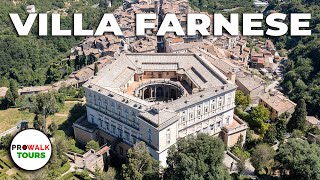 Villa Farnese Guided Tour  Narrated Tour  4K  Italy [upl. by Grefer]