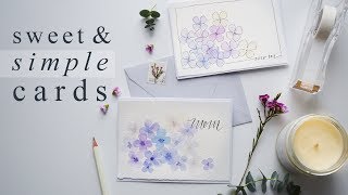 Beautiful 15 Minute Watercolor Greeting Cards [upl. by Siri753]