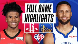 ROCKETS at WARRIORS  FULL GAME HIGHLIGHTS  January 21 2022 [upl. by Follmer186]