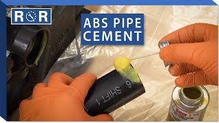 How to Glue ABS Pipe Together  Repair and Replace [upl. by Ait]