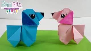 PERRO DE ORIGAMI  Paso a paso  DIY  ORIGAMI DOG [upl. by Knight]