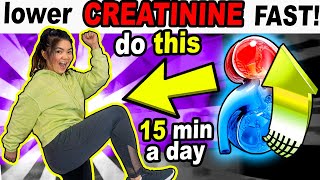 Lower CREATININE Fast  EASY 15 min Workout to REPAIR Your KIDNEYS [upl. by Ettenav153]