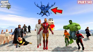 Franklin amp Shinchan Ironman Died Avatar Alien Attack in GTA5 [upl. by Bergeron33]