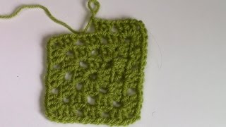 Haken  tutorial 80 De doorlopende grannysquare [upl. by Anoyk]