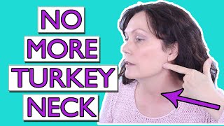 How to Get Rid of Your Turkey Neck amp Sagging Jowls FAST [upl. by Einaffets]