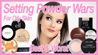 The Best amp Worst Setting Powders  Setting Powder Wars Finale  Oily Skin Drugstore Edition [upl. by Hgielsa248]