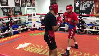 Ryan Garcia vs Rolando Romero sparring highlights [upl. by Ecirehc]