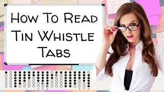 HOW TO READ TIN WHISTLE TABS  easy tin whistle playing [upl. by Haney671]