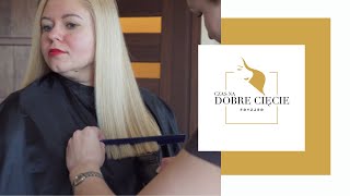 🔥 WŁOSY POD LINIJKĘ W 5 MINUT  How to CUT HAIR STRAIGHT EASY [upl. by Ahsiele]