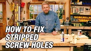 How to Fix Stripped Screw Holes [upl. by Areehs347]