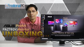 ASUS ProArt PA278QV 27inch IPS WQHD Professional Monitor review and unboxing [upl. by Adnilab]