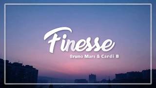 Finesse  Bruno Mars ft Cardi B Lyrics [upl. by Egiedan381]