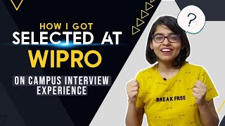 Wipro Interview Experience  OnCampus Interview  Freshers  Anshika Gupta [upl. by Milak7]