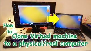 How to clone a virtual machine to a physicalreal computer tutorual [upl. by Yenots]