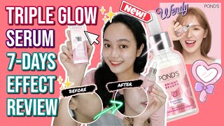 PONDS Triple Glow Serum 1Week Results  How to Apply Serum Wendy Skin Care Philippines 2022 [upl. by Siravat822]