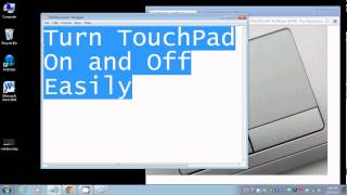 Turn TouchPad On and Off Easily [upl. by Leduar]