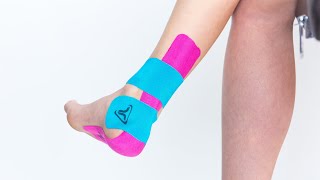 TRUETAPE® Achilles Tendonitis  Kinesiology Tape Instruction [upl. by Ecirtnas]