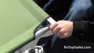 How to Assemble a Folding Aluminum Cot  RvToyOutletcom [upl. by Etteval]