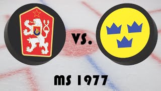 Mistrovství světa v hokeji 1977  Finále  Československo  Švédsko [upl. by Aerua]