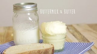 Homemade Cultured Butter amp Buttermilk [upl. by Alakcim]