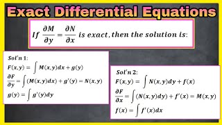 EXACT DIFFERENTIAL EQUATIONS  Exact DE  TAGALOGENGLISH [upl. by Llennaj]