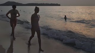 Bang Tao Beach Phuket Thailand 4K Sunset Walking Tour [upl. by Bena]