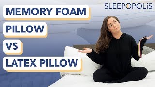 Memory Foam vs Latex Foam Pillow Review  Which is Best for You [upl. by Puff148]