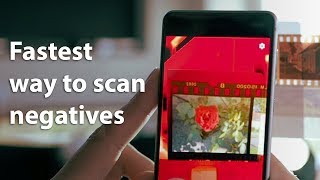 How to start scanning photo negatives with the app quotPhoto Negative Scannerquot [upl. by Eneryt8]