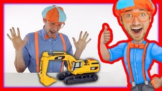 Learn the Parts of an Excavator with Blippi Toys [upl. by Lennahs]