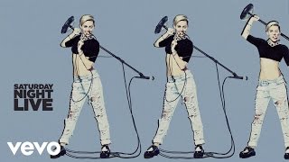 Miley Cyrus  Wrecking Ball Live On SNL [upl. by Iah737]