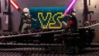 LEGO STAR WARS Malgus vs Revan epic Lightsaber duel [upl. by Asreht]