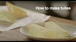 Tuile Biscuit Recipe  Good Housekeeping UK [upl. by Eidnahs514]