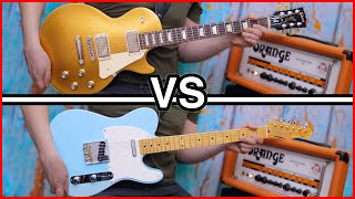 Gibson Les Paul VS Fender Telecaster [upl. by Airdnalahs]