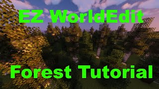 Custom Tree Forests with WorldEdit in Minecraft Tutorial 115 [upl. by Ainotal]