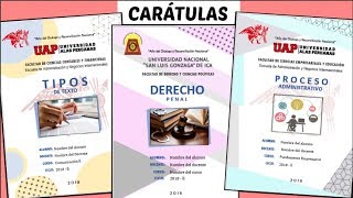 CARÁTULAS EN WORD 4 Diseños  TUTORIAL fácil paso a paso  Shirlhy [upl. by Aneeuq710]