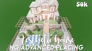 50k Aesthetic no advanced placing hillside house  Bloxburg speedbuild [upl. by Zoltai494]