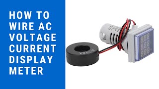 How to wire AC Voltage Current Display Meter [upl. by Harl]