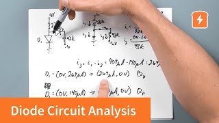 Solving Diode Circuits  Basic Electronics [upl. by Vallo788]