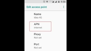 Idea 4G Internet Settings for Android [upl. by Edie]