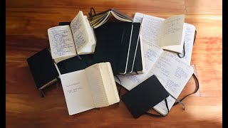 Almost 20 YEARS of Moleskine Notebooks [upl. by Craig951]