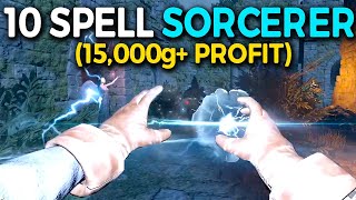 10 SPELL SORCERER SOLOs BIG BUFFS  Dark and Darker Gameplay [upl. by Atilol]